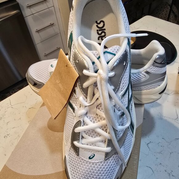 ASICS Gel-1130 White - White / Rainy Lake - 1203A609-100 Mens Size 10.5 NEW - Picture 2 of 10